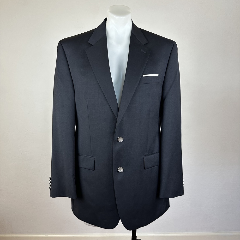 Michael Kors Coat-of-Arms Navy Sport Jacket Size 42L